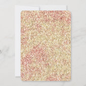 Blush Pink Gold Glitter Ombre Kaart (Achterkant)