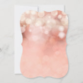Blush Pink Gold Glitter Sparkle Vrijgezellenfeest Kaart (Achterkant)