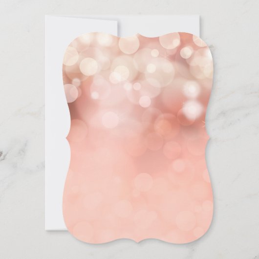 Blush Pink Gold Glitter Sparkle Vrijgezellenfeest Kaart (Achterkant)