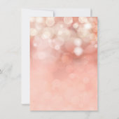 Blush Pink Gold Glitter Twinkle Licht - Gegevens Kaart (Achterkant)