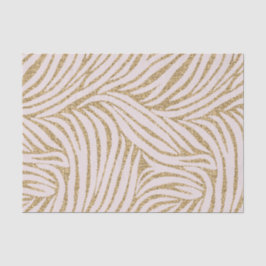 Blush Pink Gold Glitter Zebra Verjaardag Tissuepapier