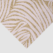 Blush Pink Gold Glitter Zebra Verjaardag Tissuepapier (Detail)
