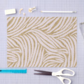 Blush Pink Gold Glitter Zebra Verjaardag Tissuepapier (Craft)