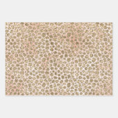 Blush Pink Gold Glitz Sparkle Animal Prins       Inpakpapier Vel (Voorkant 2)