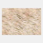 Blush Pink Gold Glitz Sparkle Animal Prins       Inpakpapier Vel (Voorkant)
