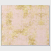 Blush Pink Gold Grunge Cadeaupapier (Vlak)