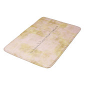 Blush Pink Gold Grunge op maat Badmat (Gekanteld)