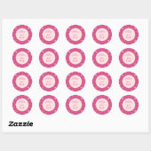 Blush & Pink Gold Hearts Ronde Sticker (Vel)