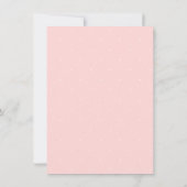 Blush Pink & Gold Het is een meisje Floral Baby sh Kaart (Achterkant)