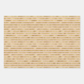 Blush Pink Gold kerstboomstripes Sparkle     Inpakpapier Vel (Voorkant 2)