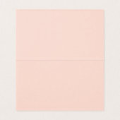 Blush Pink Gold Laurel Leaf Krans Place Card Kaart (Binnenkant ongevouwen)