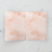 Blush Pink Gold Leopard Heart Kaart (Binnen)