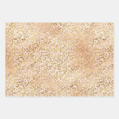 Blush Pink Gold Leopard Print Inpakpapier Vel (Voorkant)