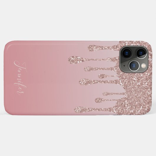 Blush Pink Gold Luxury Shimmer Case-Mate iPhone Case (Achterkant (horizontaal))
