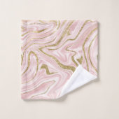 Blush Pink Gold Marble #1 Bad Handdoek (Wasdoekje)