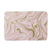 Blush Pink Gold Marble #1 Badmat (Voorkant)