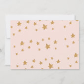 Blush Pink & gold Masquerade Nieuwjaarsfeest Aankondiging (Achterkant)