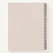 Blush Pink Gold Minimalist Notebook Notitieboek (Achterkant)