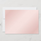 Blush Pink Gold Modern Elegant Script Minimalist Bedankkaart (Achterkant)