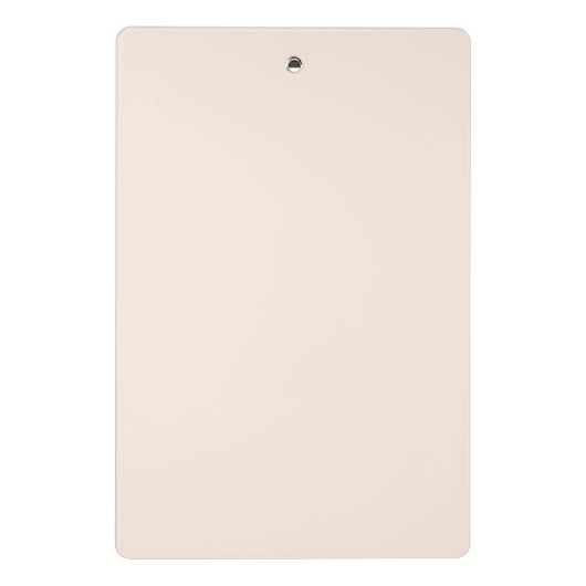 Blush Pink Gold Monogram Initialen Mini Klembord (Achterkant)