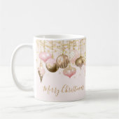 Blush Pink Gold Ornament Koffiemok (Links)