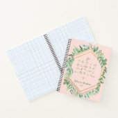 Blush Pink Gold Paleo Hebreeuwse Otiot Alephbet Notitieboek (Binnen)