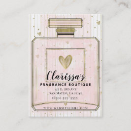 Blush Pink & Gold Paris Parfum Parfum Parfum Parfu Visitekaartje