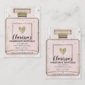 Blush Pink & Gold Paris Parfum Parfum Parfum Parfu Visitekaartje (Voorkant / Achterkant)
