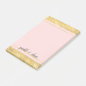 Blush Pink Gold Post-it® Notes (Schuin)