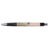 Blush Pink Gold Promotionele Zakelijke Logo & Naam Pen (Voorkant)