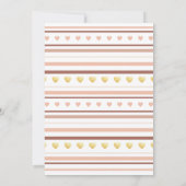 Blush Pink Gold Rainbow Virtual Baby shower Kaart (Achterkant)