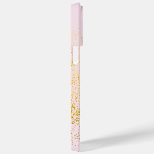 Blush Pink Gold Sparkle Case-Mate iPhone Case (Achterkant / Rechts)