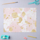 Blush Pink Gold Spletters Abstract Tissuepapier (Craft)
