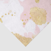 Blush Pink Gold Spletters Abstract Tissuepapier (Detail)