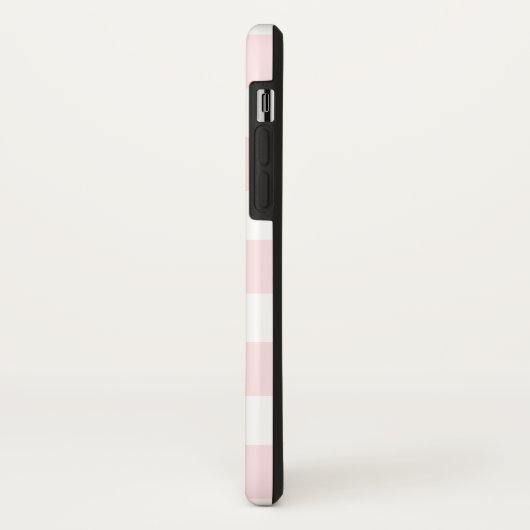Blush Pink Gold stripe monogram doos Case-Mate iPhone Case (Achterkant/links)