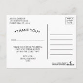 Blush Pink & Gold  Vrijgezellenfeest Briefkaart (Achterkant)