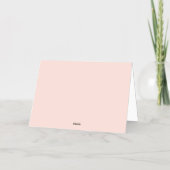 Blush Pink Gold Weddenschap Hartelijk dank Folie Wenskaart (Achterkant)