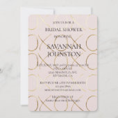 Blush Pink Gold XOXO Vrijgezellenfeest Kaart (Voorkant)