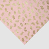 Blush Pink Golden Paint Strokes #FFCEC7 Tissuepapier (Detail)