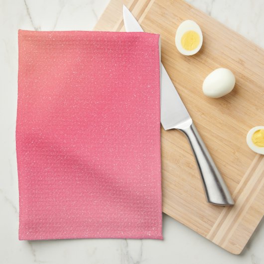 Blush Pink Gradient keukenhanddoek (Quarter Fold)