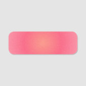Blush Pink Gradient Name Tag (Voorkant)