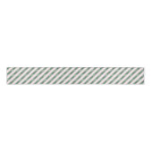 Blush Pink Green Glitzy Glitter Stripes Christmas Grosgrain Lint (Voorkant)