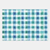 Blush Pink Green Glitzy Stripes Christmas Inpakpapier Vel (Voorkant 2)