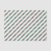 Blush Pink Green Glitzy Stripes Christmas Tissuepapier (Voorkant)