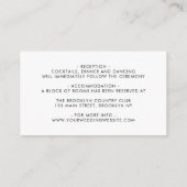 Blush Pink Greenery Boho Floral Wedding Details En Informatiekaartje (Achterkant)