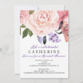 Blush Pink & Greenery Floral Vrijgezellenfeest Kaart (Voorkant)