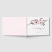 Blush Pink & Grey Floral Wedding Guestbook Gastenboek (Volledig)