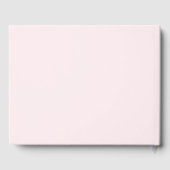 Blush Pink & Grey Floral Wedding Guestbook Gastenboek (Achterkant)