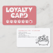 Blush Pink Grooming  Klantenkaartje (Voorkant / Achterkant)