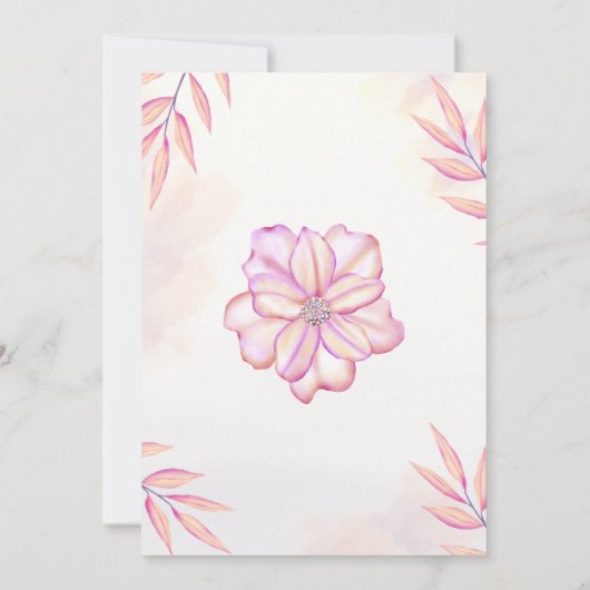 Blush Pink Guess de Jurk Vrijgezellenfeest Game Ka Kaart (Achterkant)